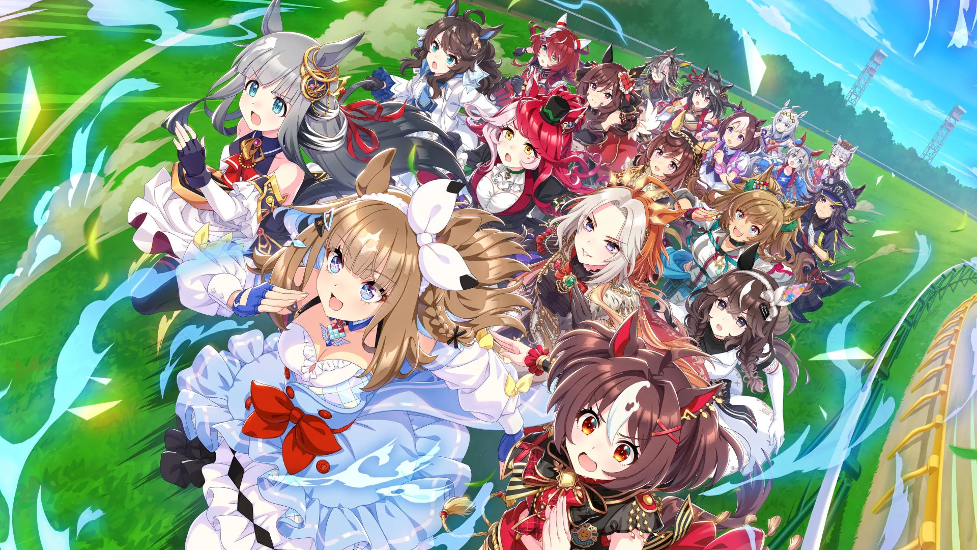 Uma Musume color splash artwork
